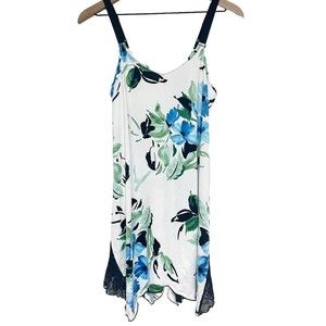 Apt. 9 Intimates Floral Chemise Womens Size Small Sleeveless Nightgown Lace Trim